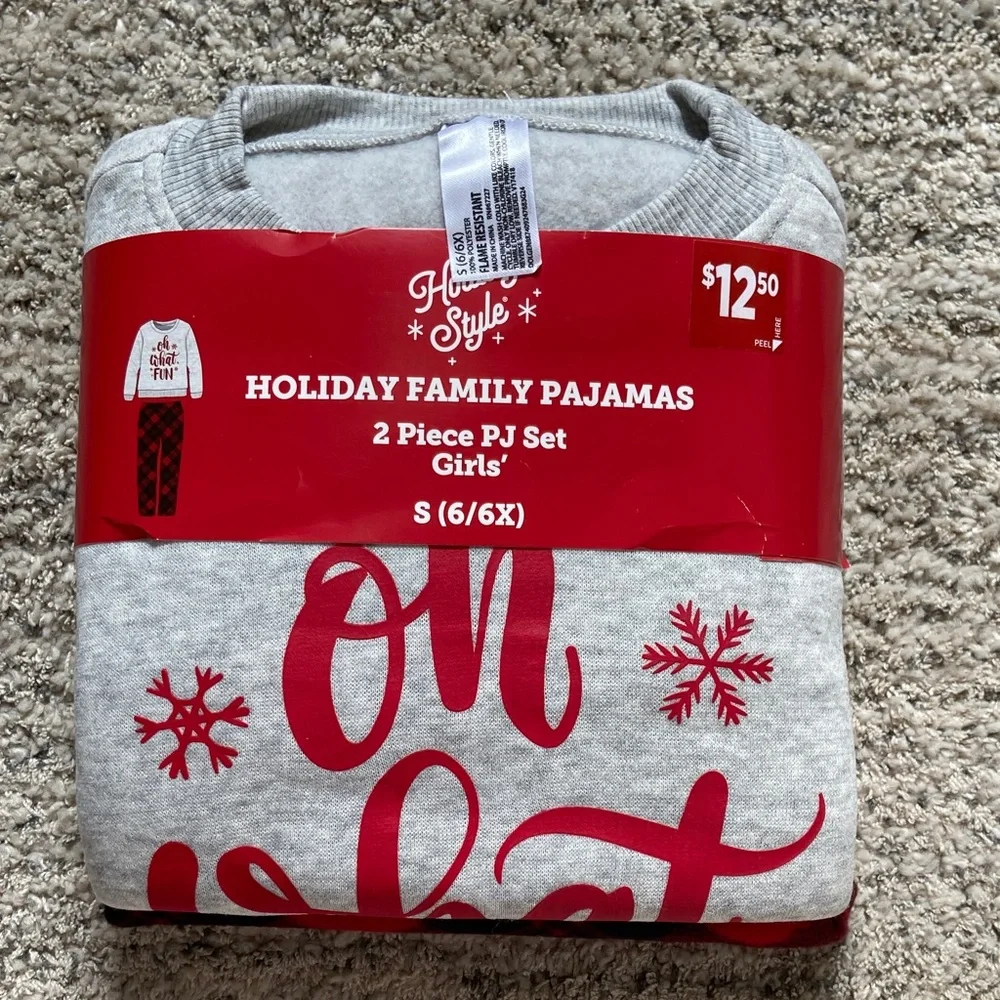Set of‎ 2 Girls' Christmas Pajama  Sets- Sizes Small and Large